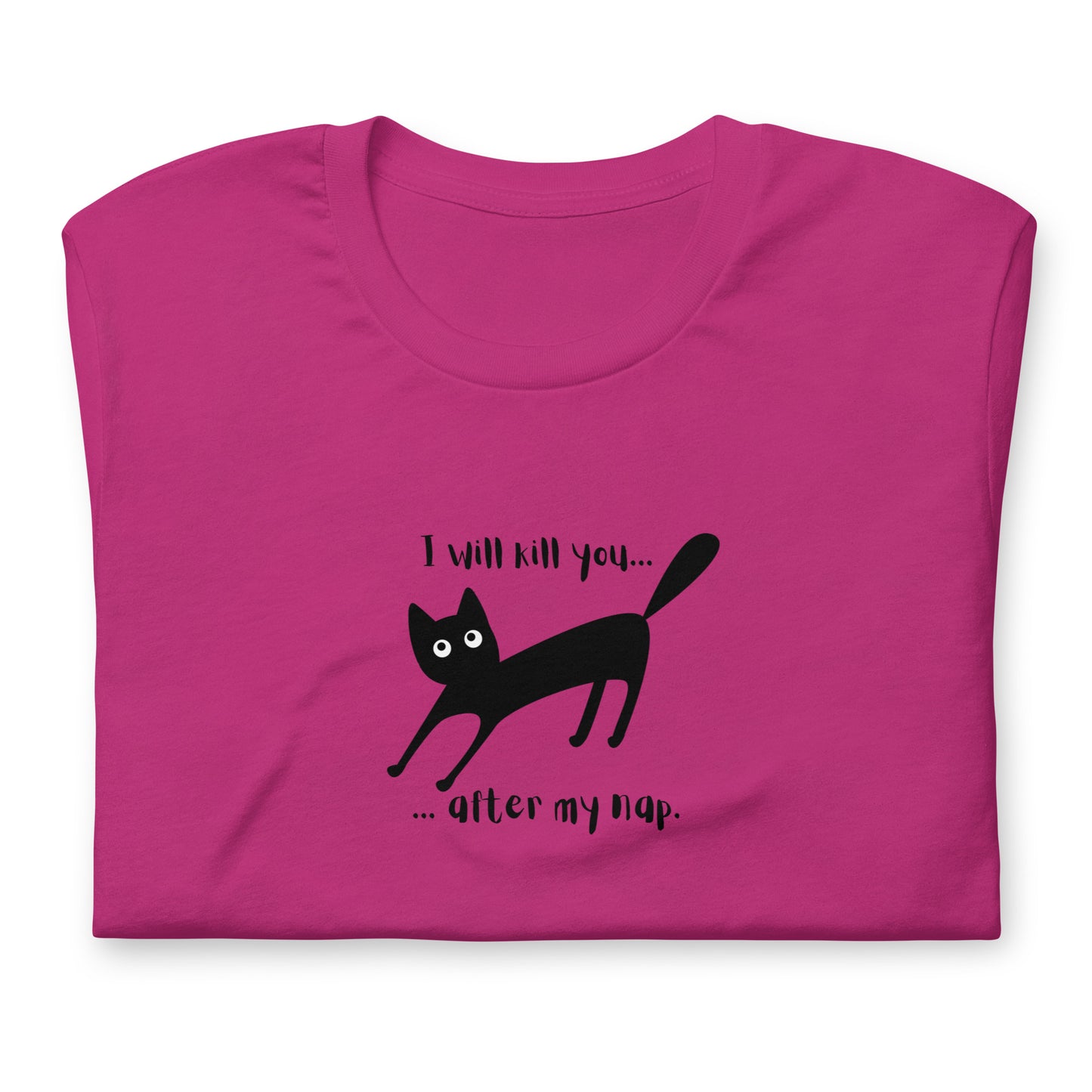 I will kill you... after my nap. Cute vicious cat